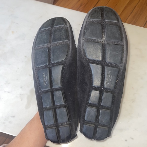 Authentic PRADA Black Suede Driver/Loafers - Picture 3 of 4
